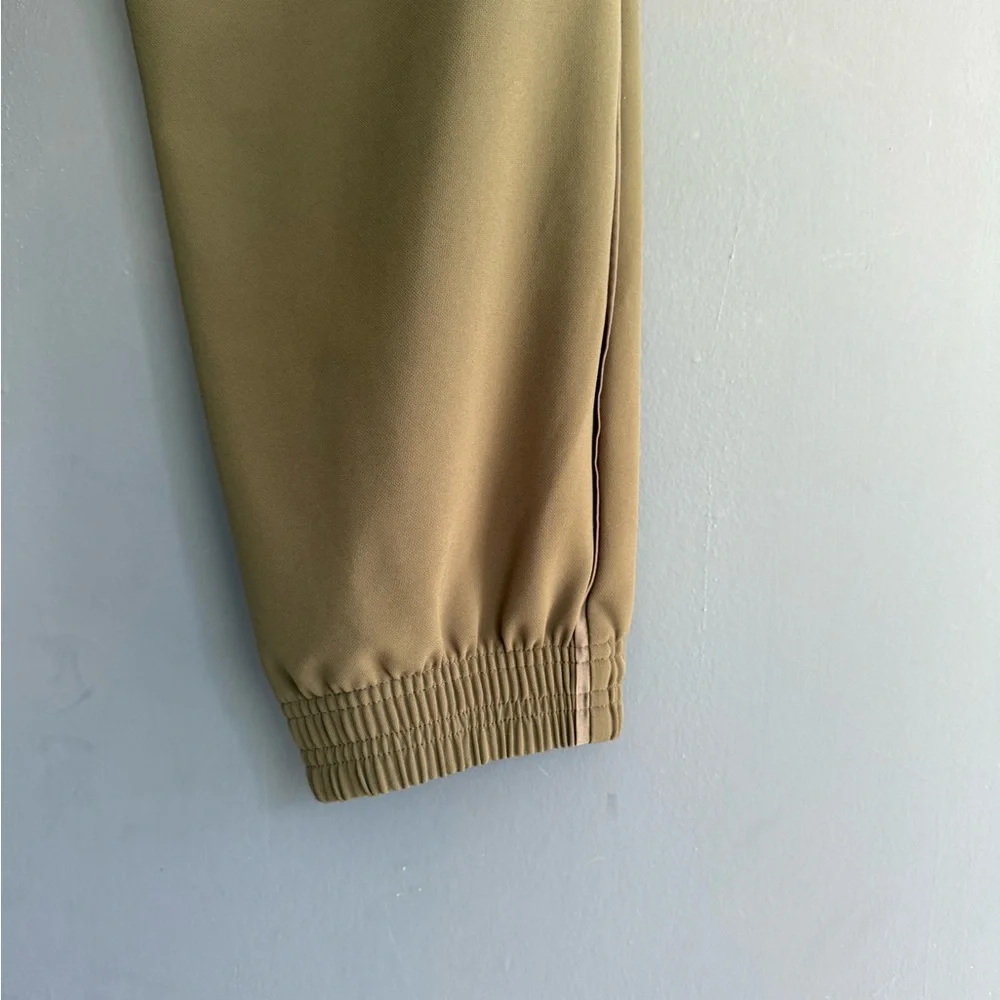 Athleta Tan Joggers with Elastic Waistband and Cuffed Ankles - Picture 3 of 6